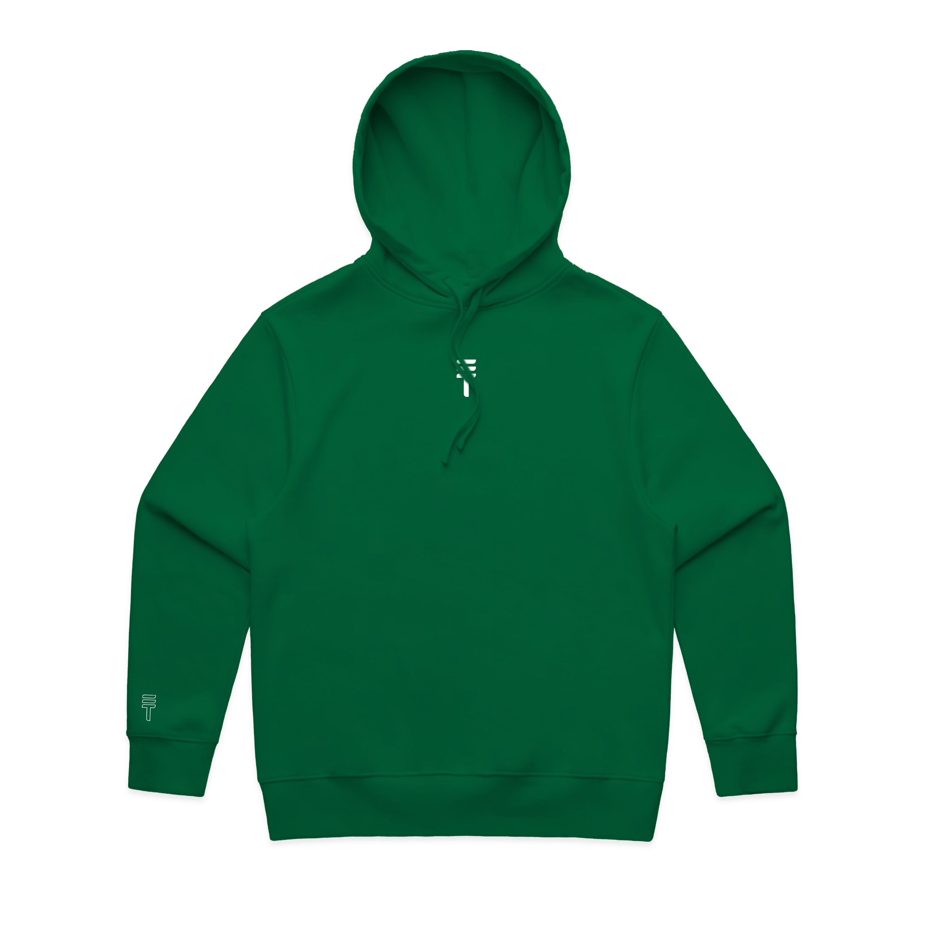 Icon T Logo Green Hoodie - front picture