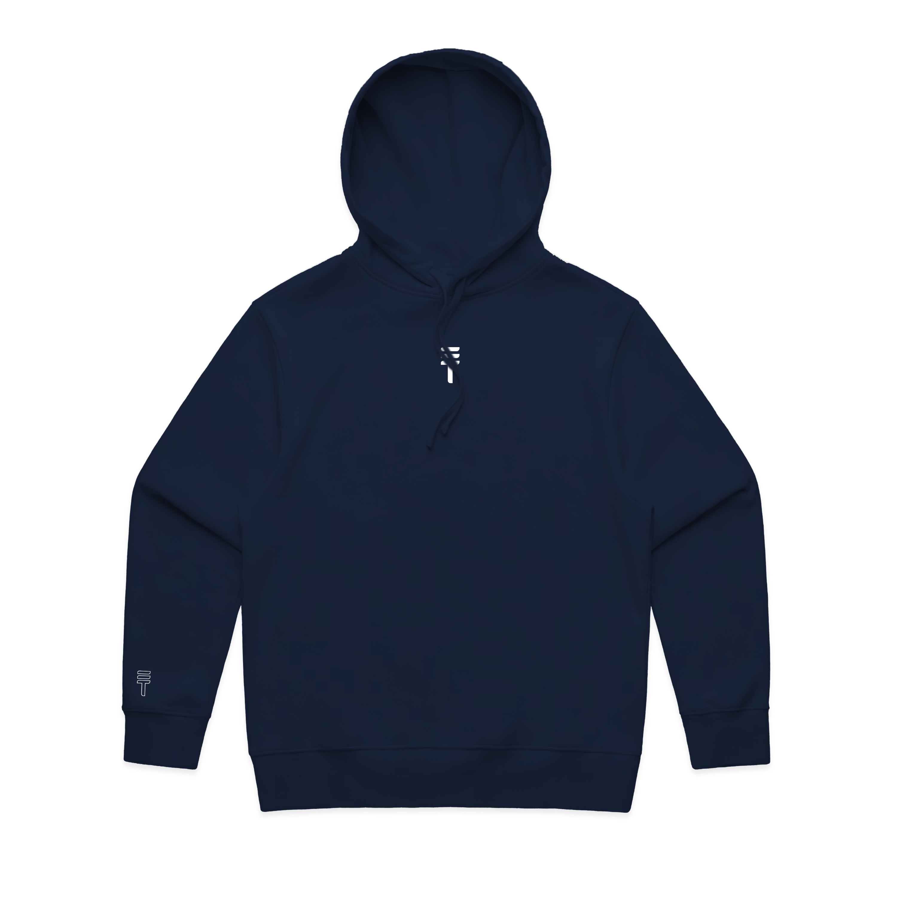 Icon T Logo Navy Hoodie - front picture