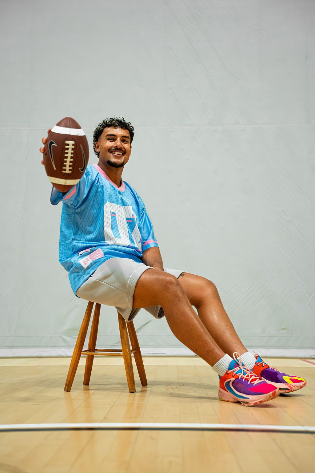 ZELV EAGLE KENSO サッカーシャツ 青とピンクXL Football Jersey - Blue | Triple Threat NZ