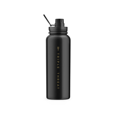 Triple Threat Insulated Drink Bottle - Black