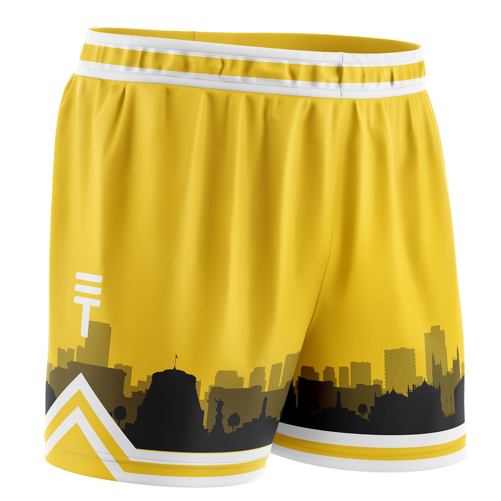 Yellow basketball shorts outlet