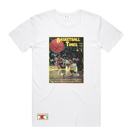 Frank Mulvihill Basketball Times T-Shirt  - White