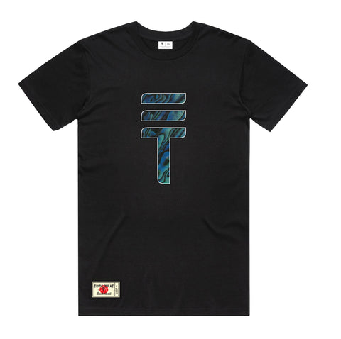 Paua logo T-Shirt - Black