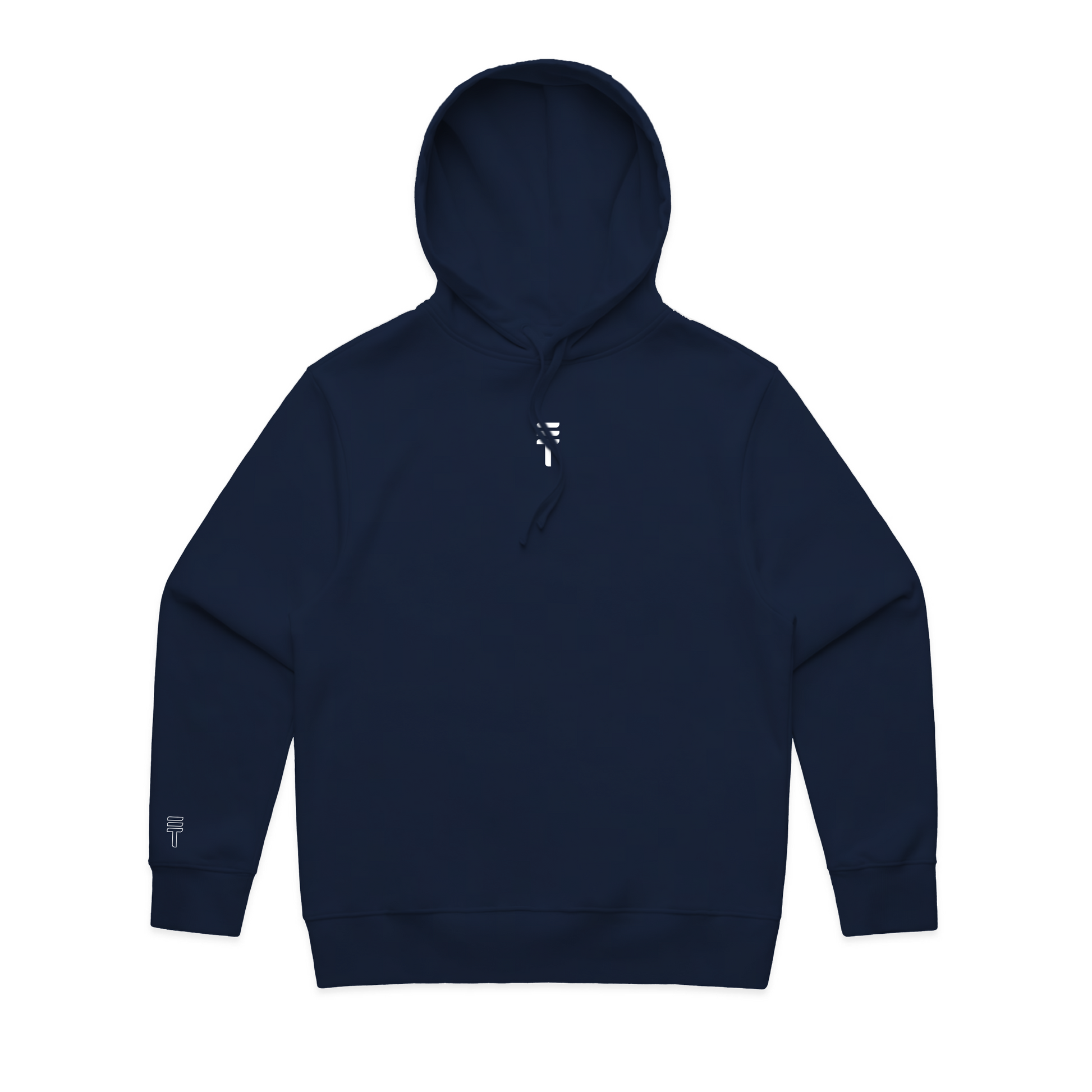 Icon T Logo Navy Hoodie - front picture