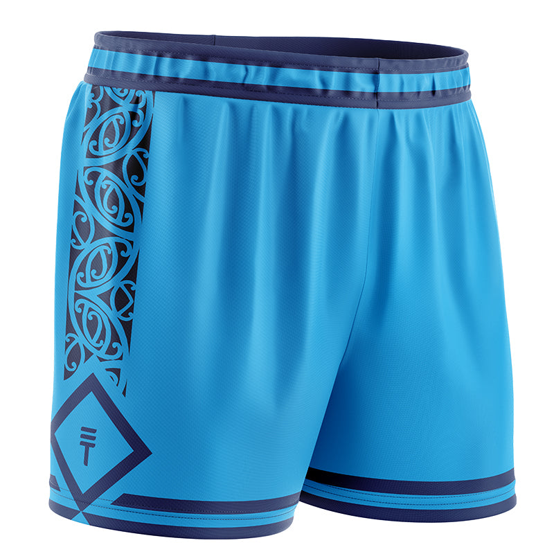 Matariki Basketball Shorts - Blue