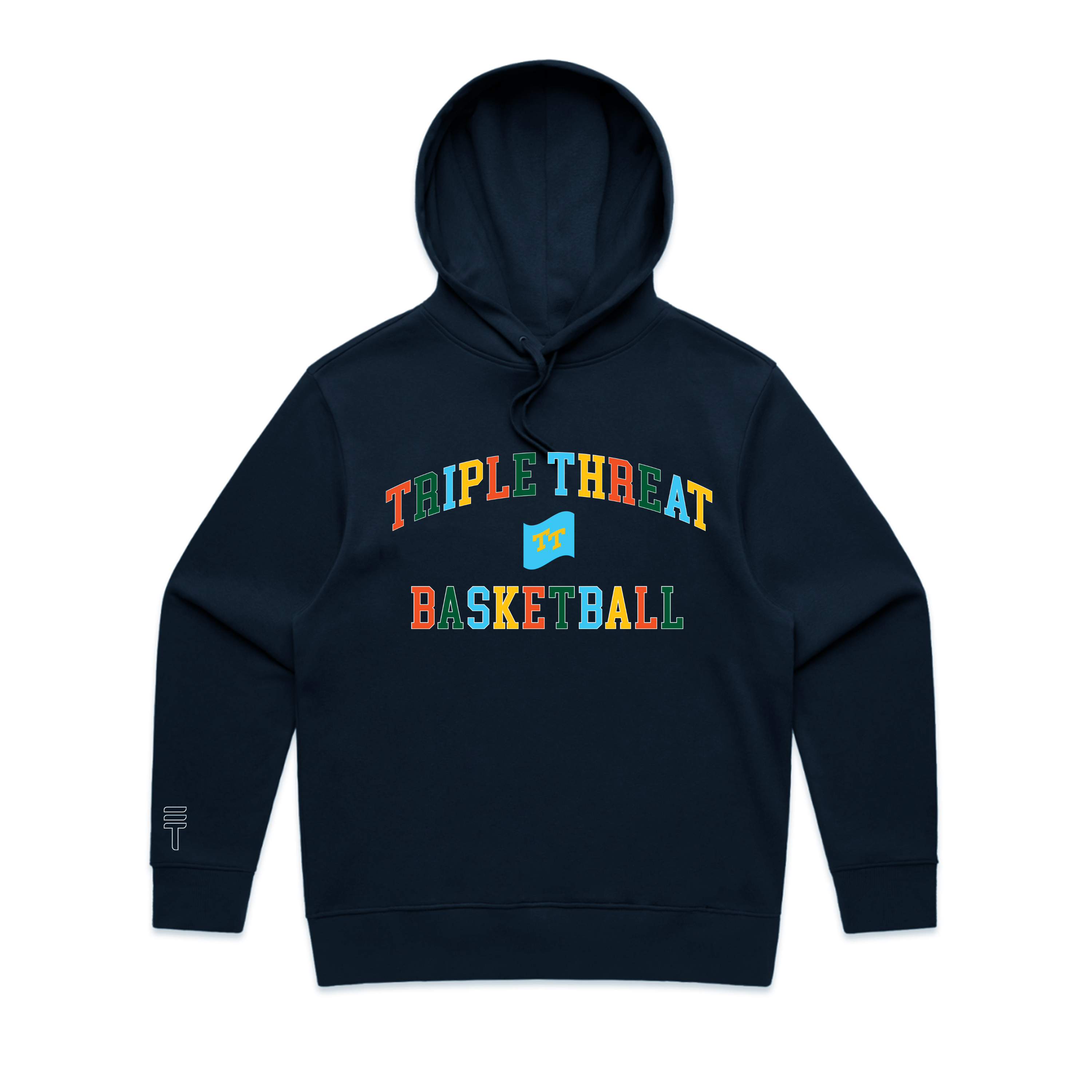 Dark Navy Multicolour Logo Hoodie