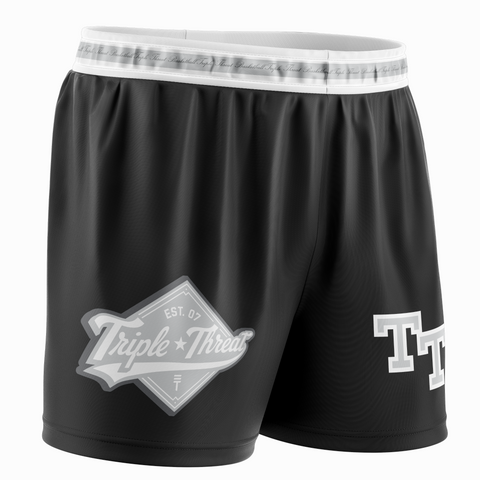 TT Diamond Badge Logo Shorts - Black