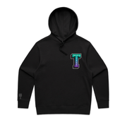 Block T Logo Hoodie - Black