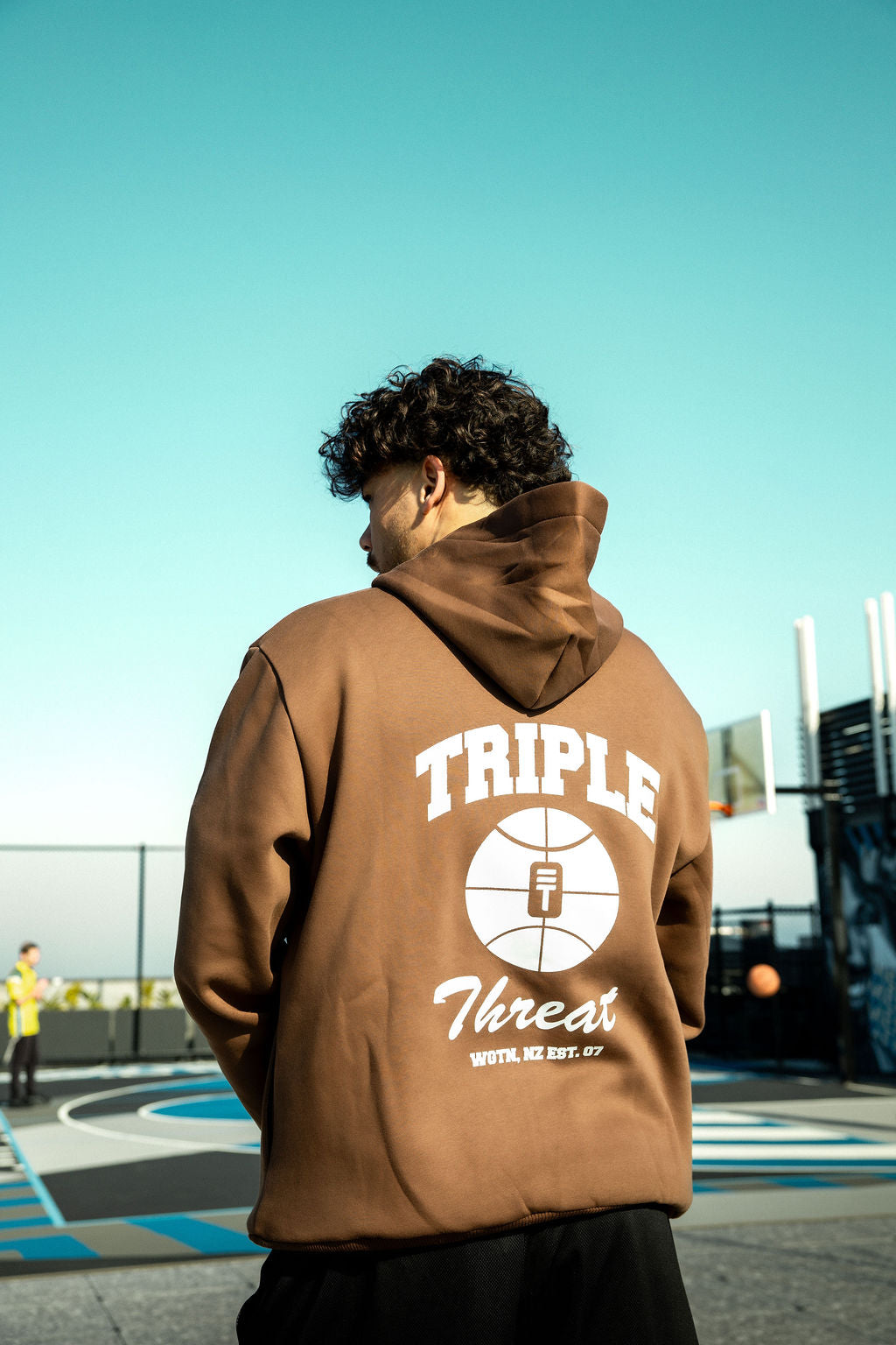 Baseline Unisex Hoodie Brown