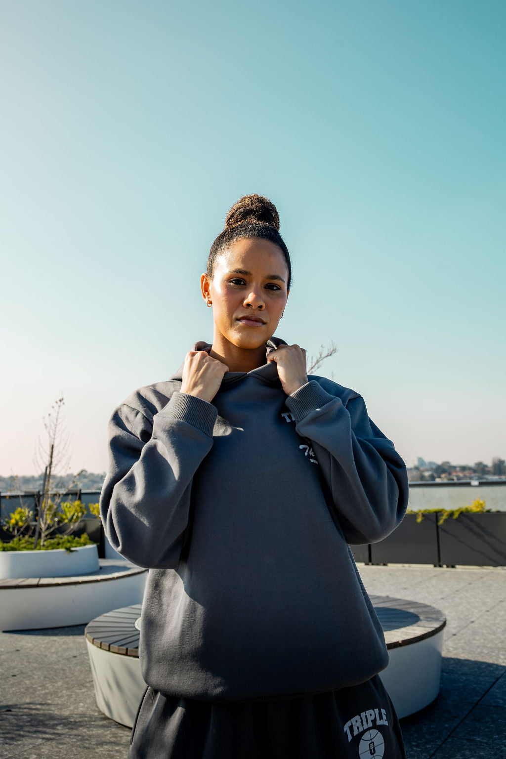 Baseline Unisex Hoodie Charcoal