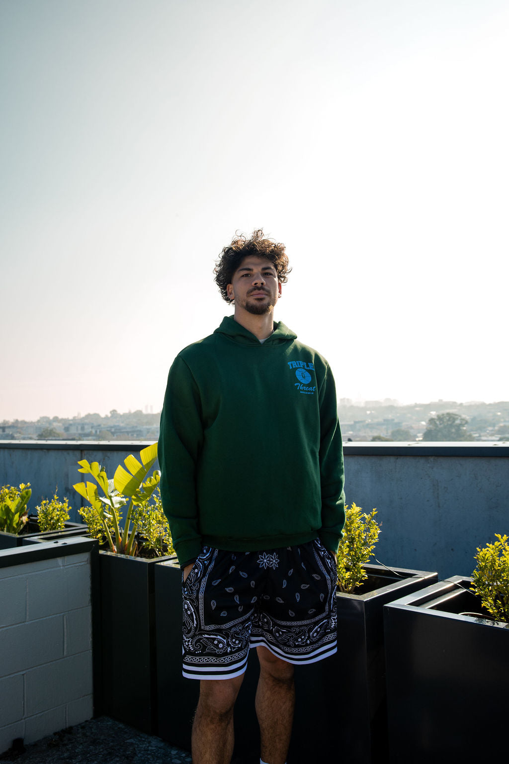Baseline Unisex Hoodie Forest Green