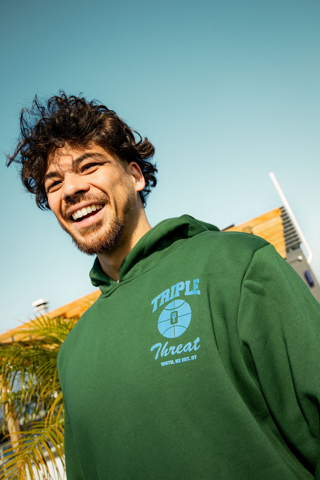 Baseline Unisex Hoodie Forest Green