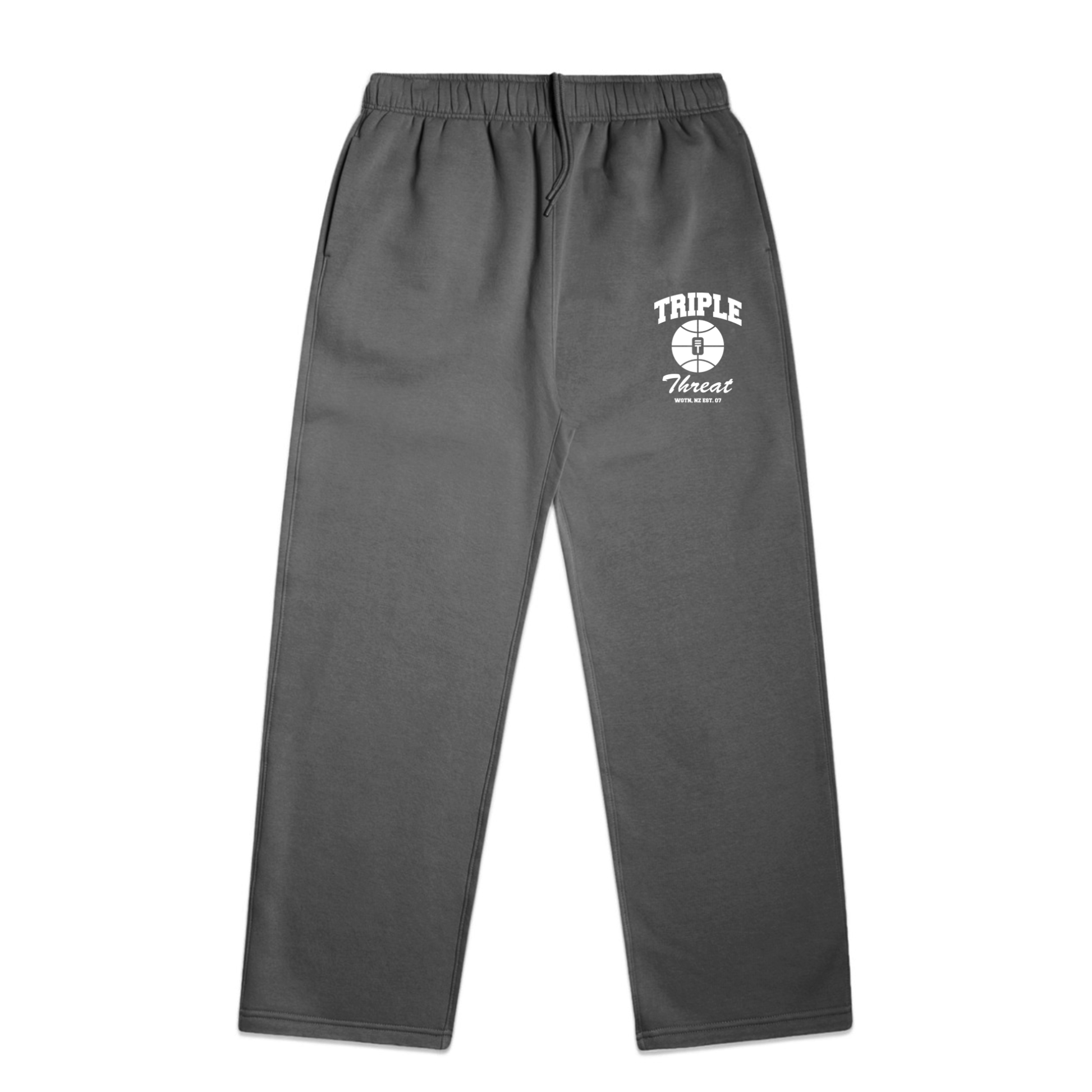 Triple Threat Baseline charcoal grey sweatpants
