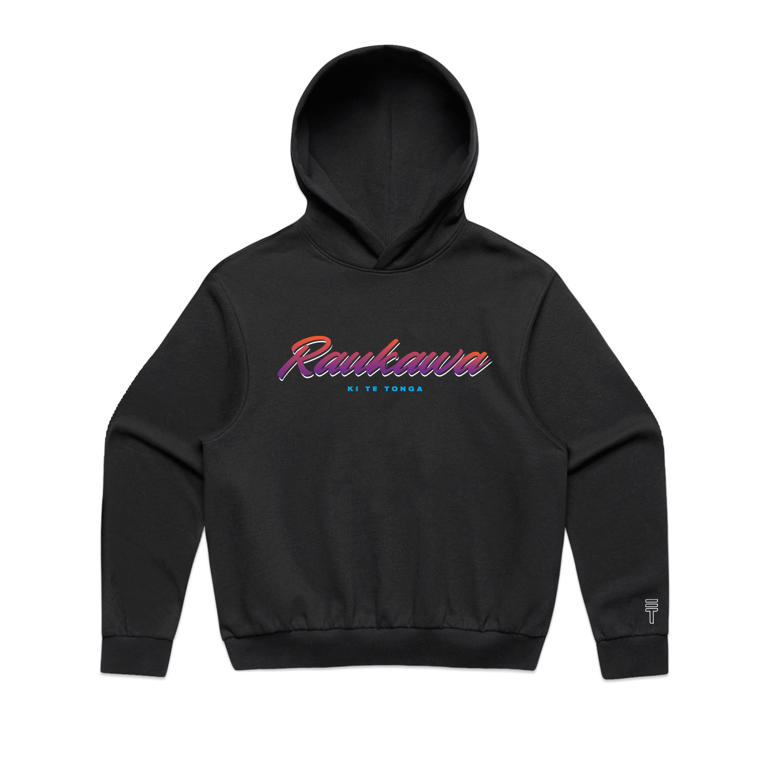 Black 2026 Raukawa hoodie