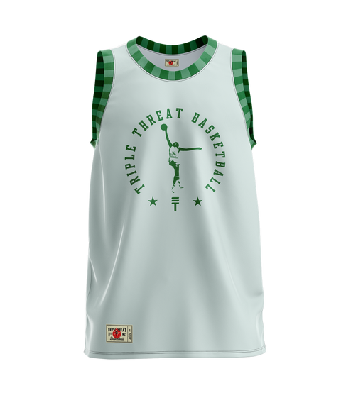 Kids The Player singlet - Mint & Green