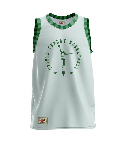 The Player singlet - Mint & Green
