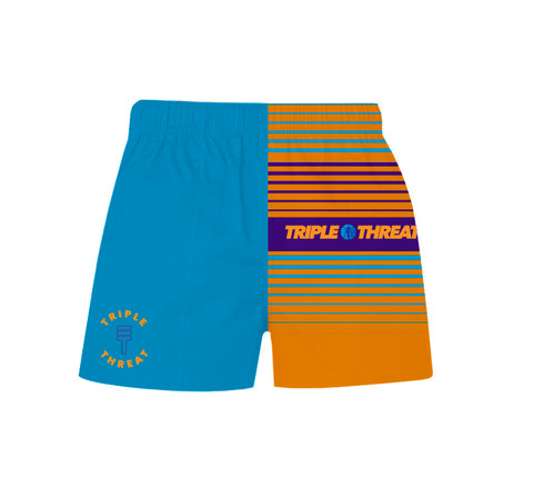 78 Shorts - Orange & Blue