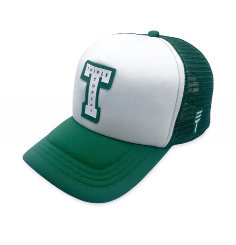 Triple Threat Block Trucker Hat - Green