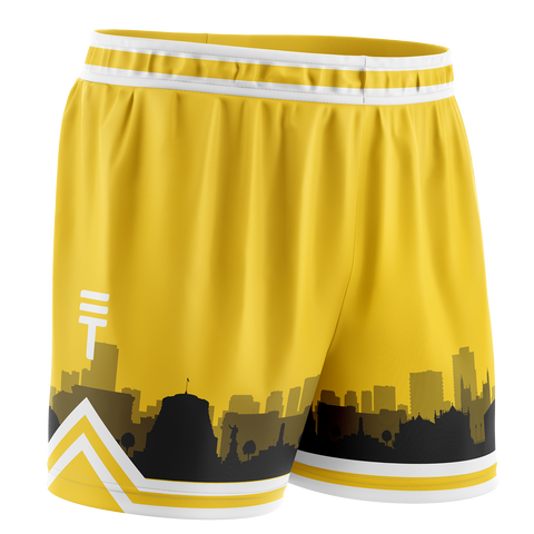 Basketball shorts yellow sales